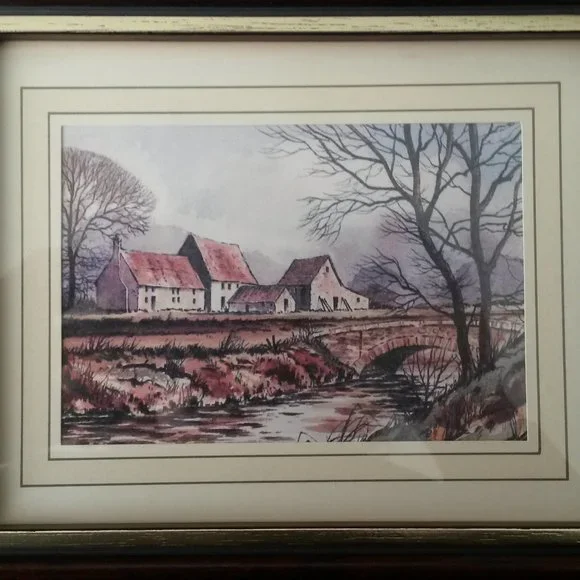 Vintage Framed English Countryside Prints - Set of 2 - Picture 3 of 6